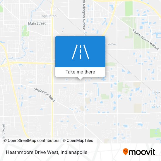 Heathmoore Drive West map