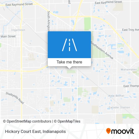Hickory Court East map