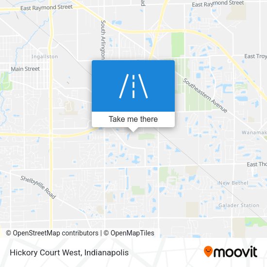 Hickory Court West map