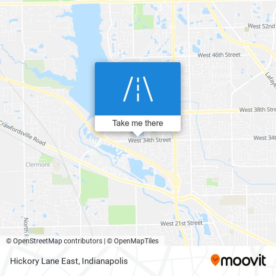 Hickory Lane East map