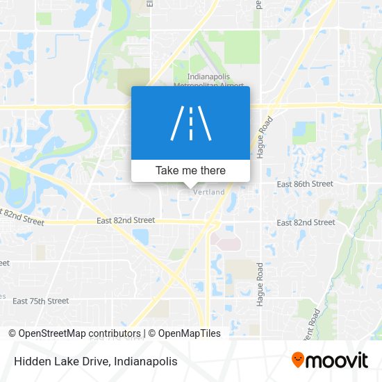 Hidden Lake Drive map