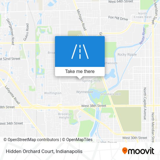 Hidden Orchard Court map