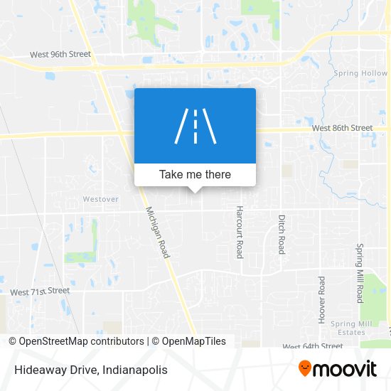 Hideaway Drive map
