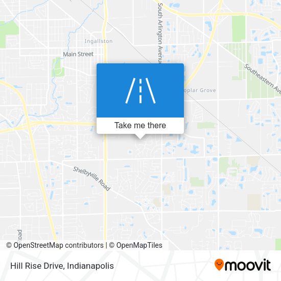 Hill Rise Drive map