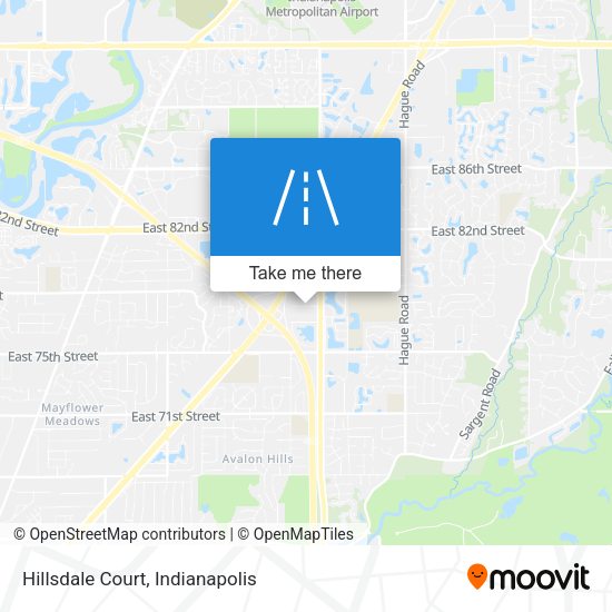 Mapa de Hillsdale Court