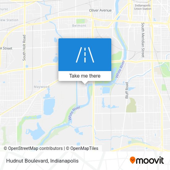 Hudnut Boulevard map