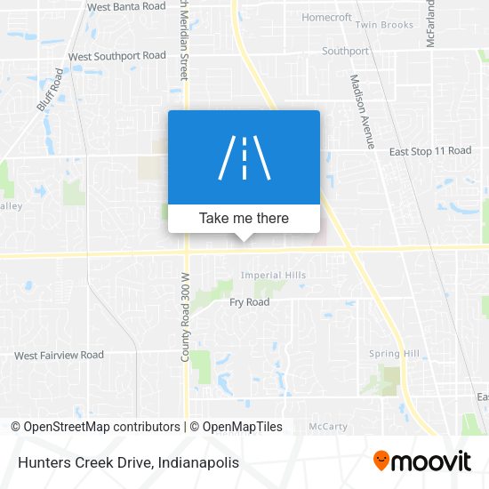 Hunters Creek Drive map