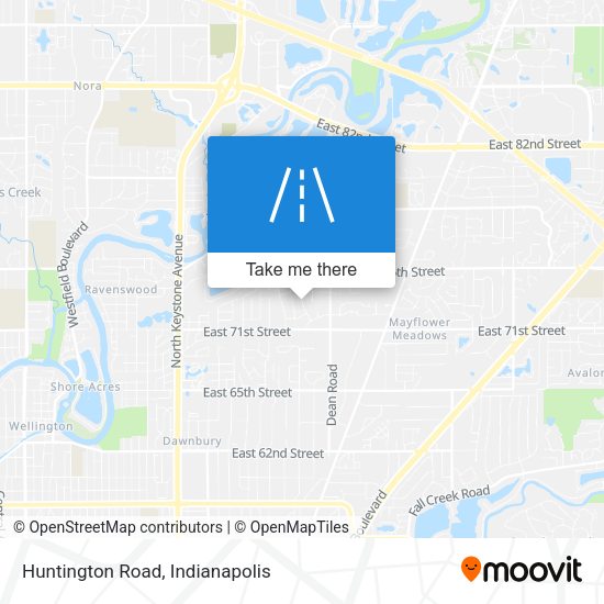 Mapa de Huntington Road