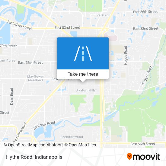 Mapa de Hythe Road