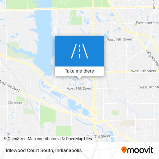 Mapa de Idlewood Court South
