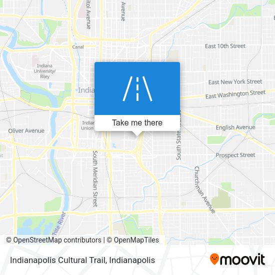 Indianapolis Cultural Trail map