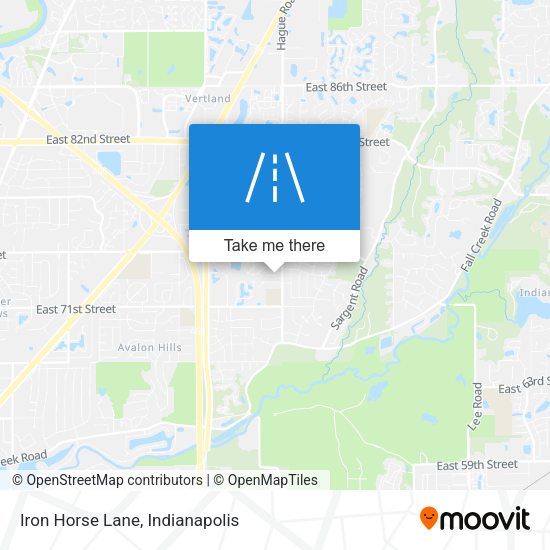 Iron Horse Lane map