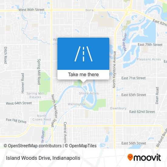 Island Woods Drive map