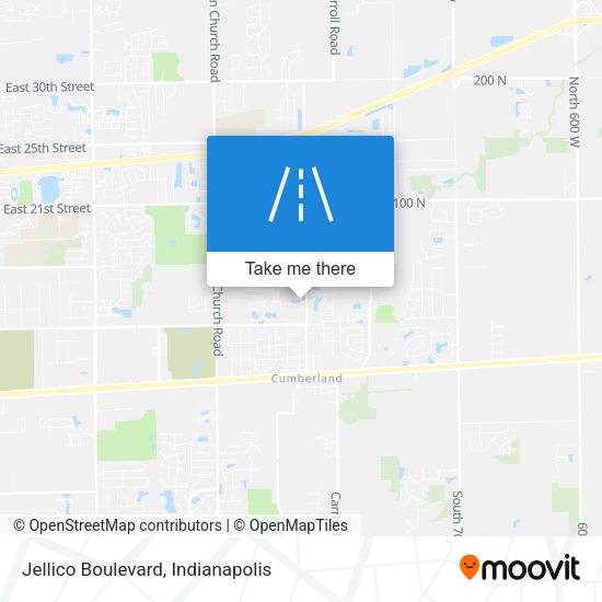 Jellico Boulevard map