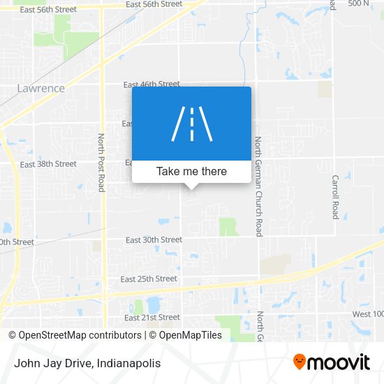 John Jay Drive map