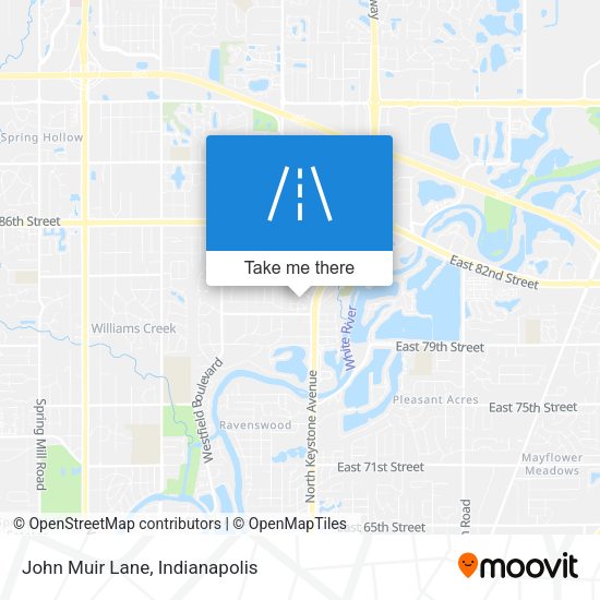 John Muir Lane map