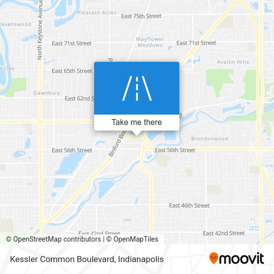 Kessler Common Boulevard map