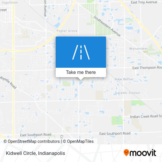 Kidwell Circle map