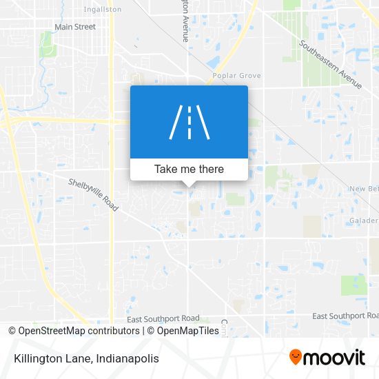 Mapa de Killington Lane
