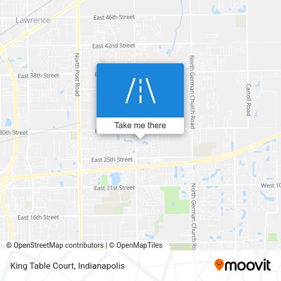 King Table Court map
