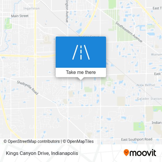 Kings Canyon Drive map