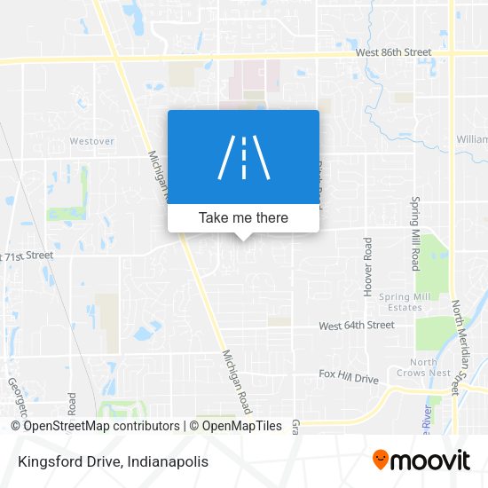 Kingsford Drive map
