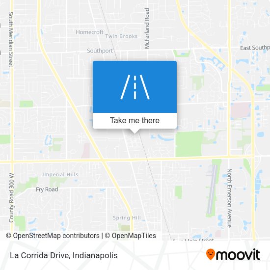 La Corrida Drive map