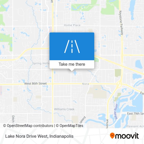 Mapa de Lake Nora Drive West