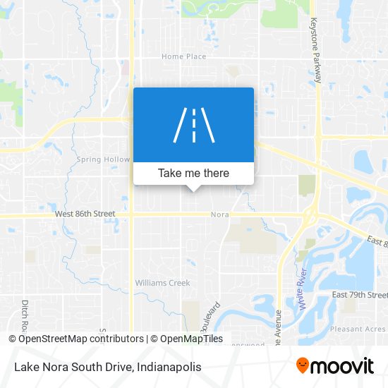 Mapa de Lake Nora South Drive