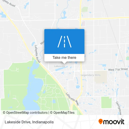 Lakeside Drive map