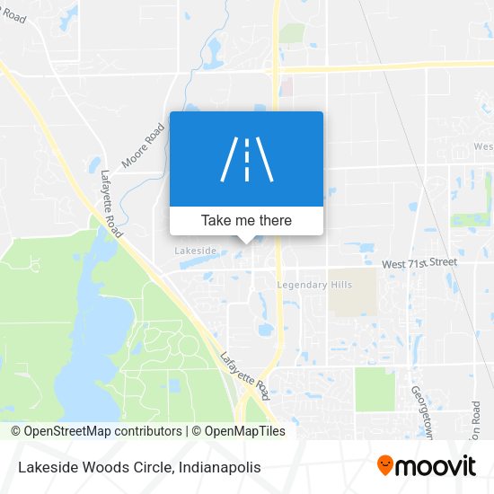 Mapa de Lakeside Woods Circle