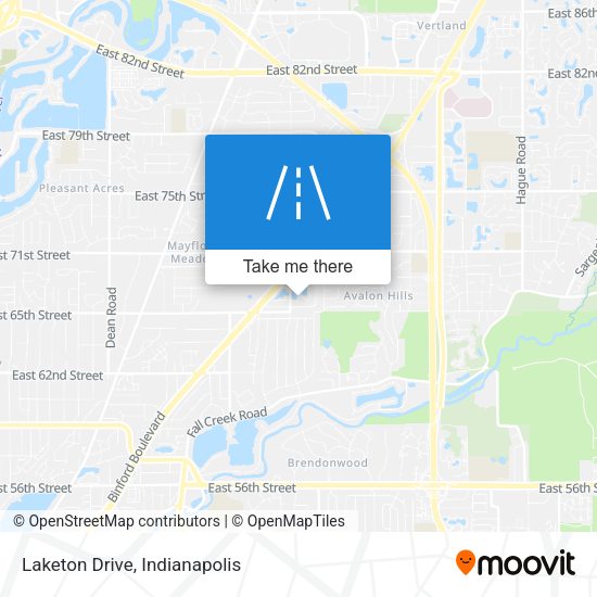 Mapa de Laketon Drive