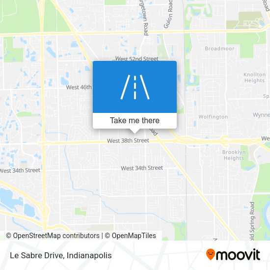Le Sabre Drive map