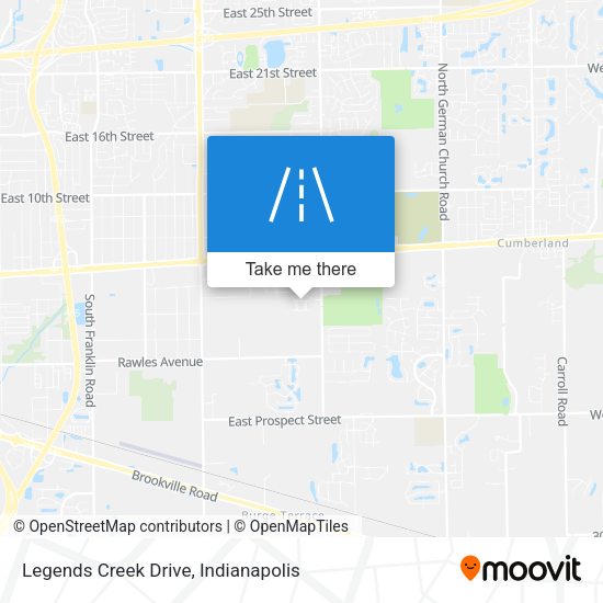 Legends Creek Drive map