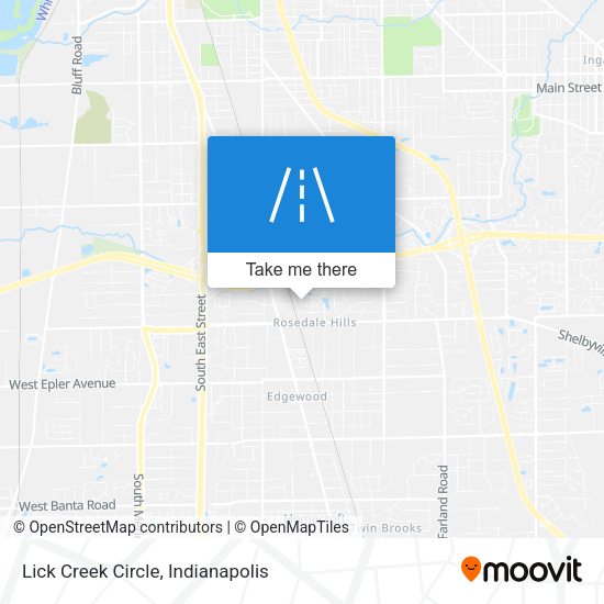 Lick Creek Circle map