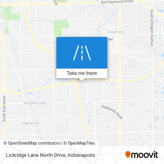 Lickridge Lane North Drive map