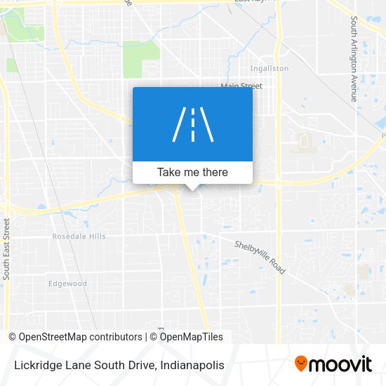 Lickridge Lane South Drive map