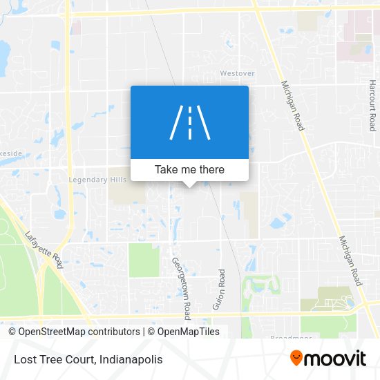 Mapa de Lost Tree Court