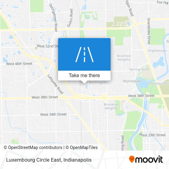 Mapa de Luxembourg Circle East