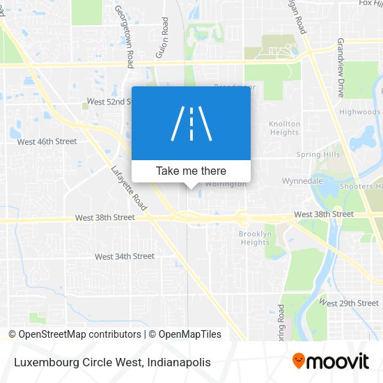 Luxembourg Circle West map