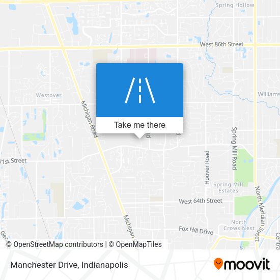 Manchester Drive map