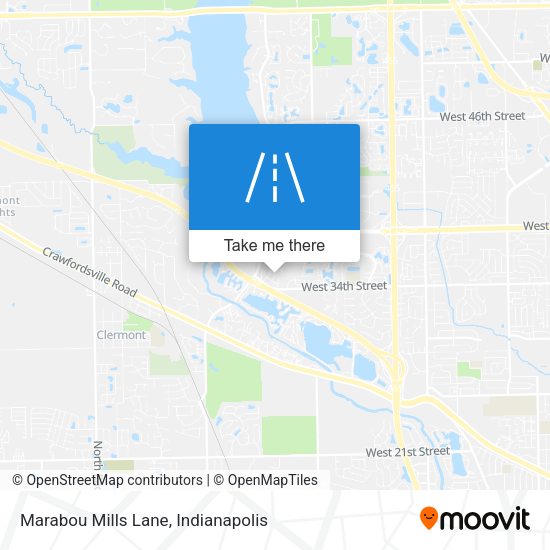 Marabou Mills Lane map