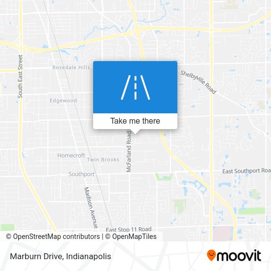 Marburn Drive map