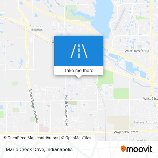 Mario Creek Drive map