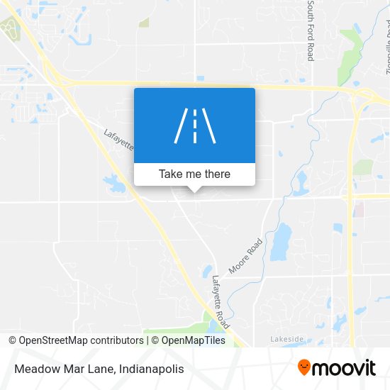 Meadow Mar Lane map