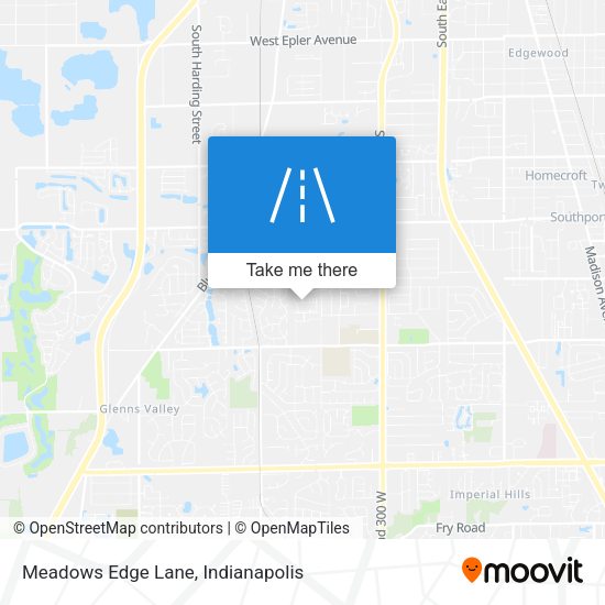 Meadows Edge Lane map