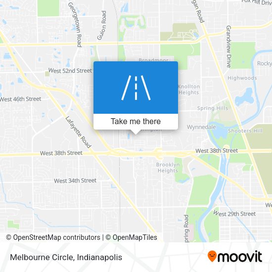 Melbourne Circle map