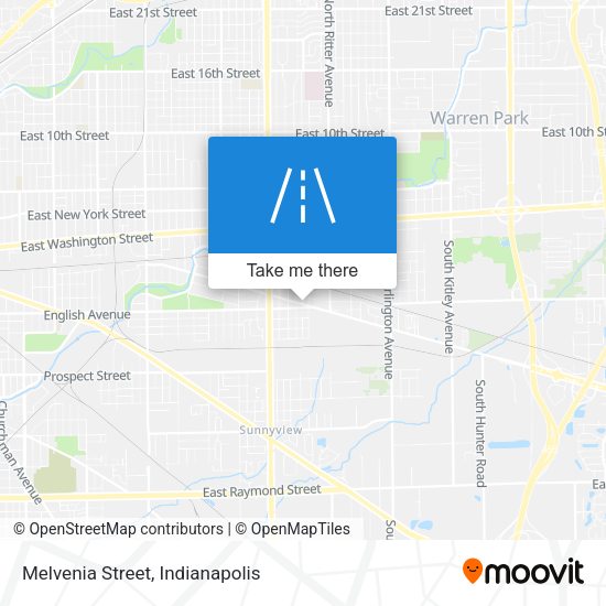 Mapa de Melvenia Street