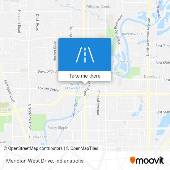 Meridian West Drive map