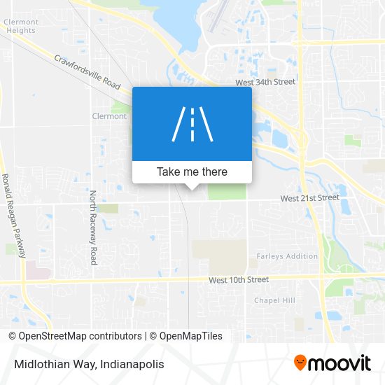 Midlothian Way map